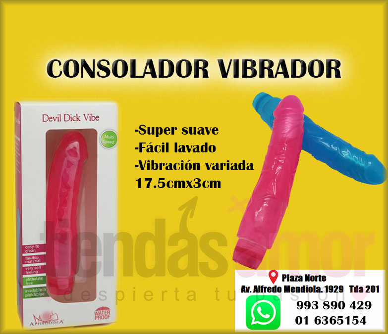 CONSOLADOR VIBRACIÓN VARIABLE SUAVE Y FLEXIBLE TIENDAS AMOR